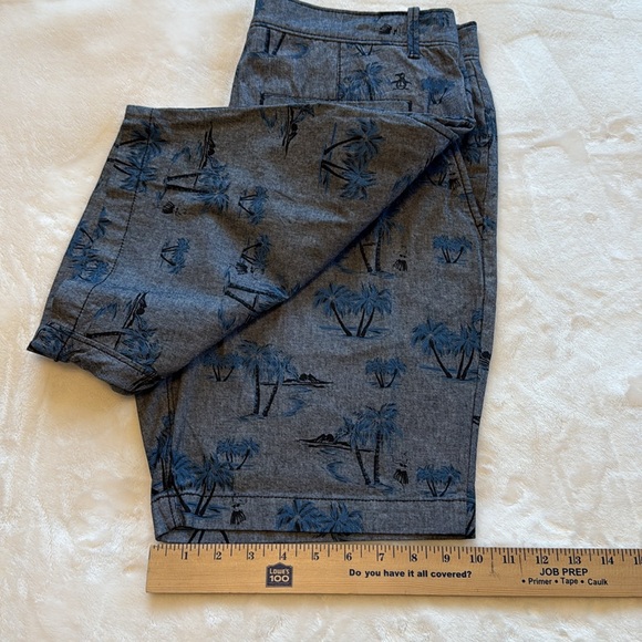Original Penguin Men’s Flat Front Palm Tree Shorts - Picture 8 of 10